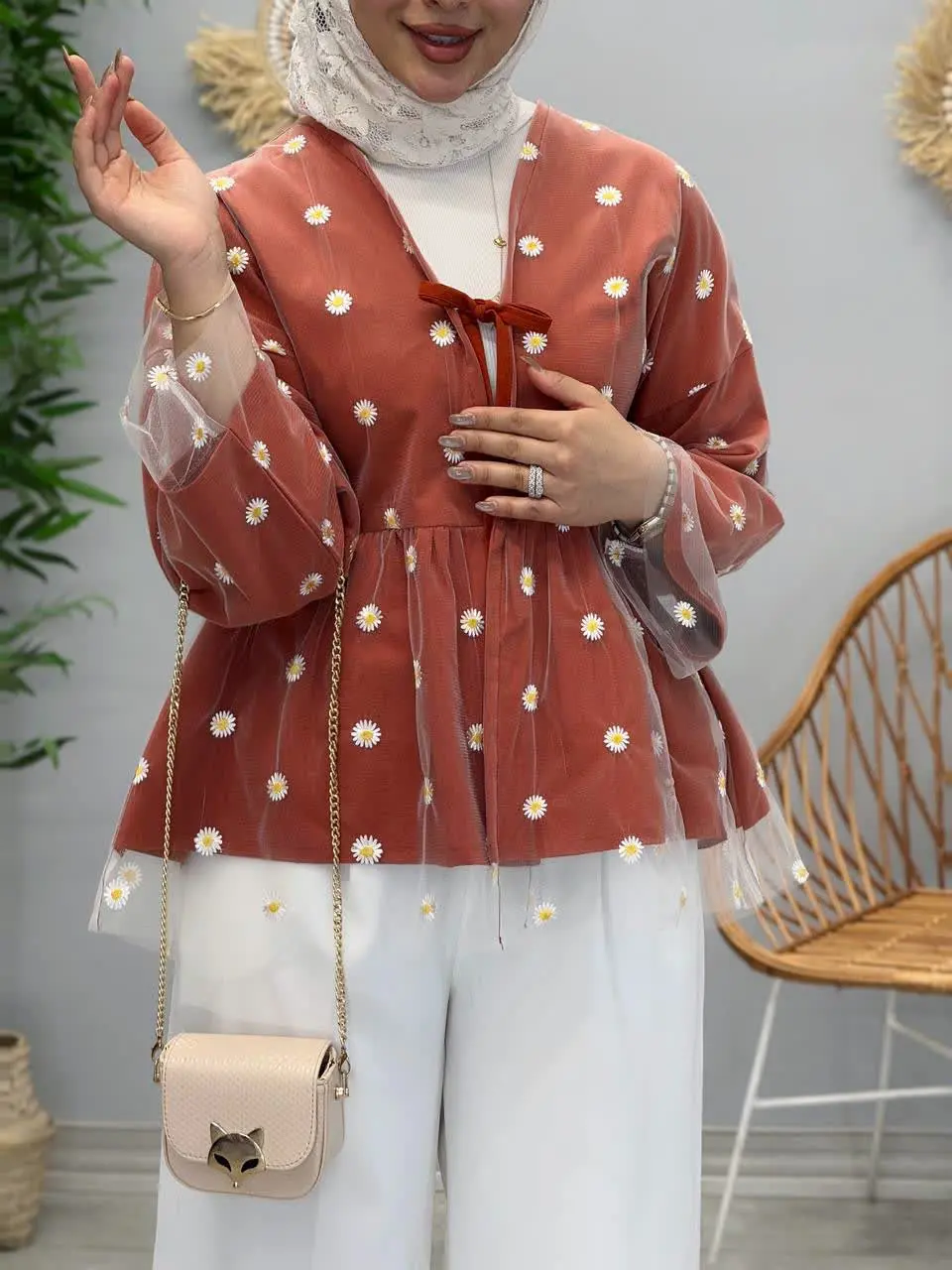 1784- مانتو عروسکی بابونه (ایراد دار)